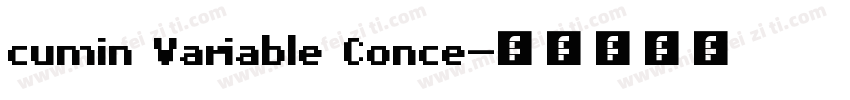 cumin Variable Conce字体转换